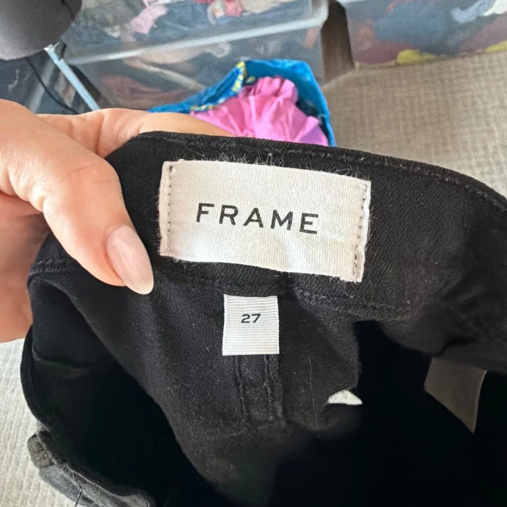 Frame Women's Le‎ Crop Flare Black Jean Size 27
